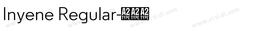Inyene Regular字体转换